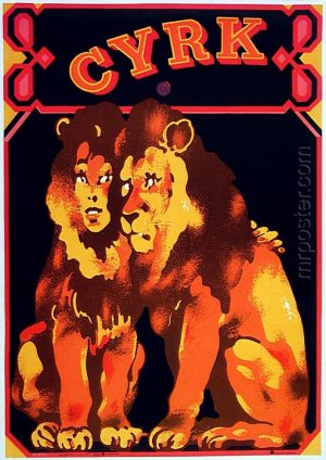 Vintage Polish Posters | Cyrk | Circus | Lion Lovers | Swierzy